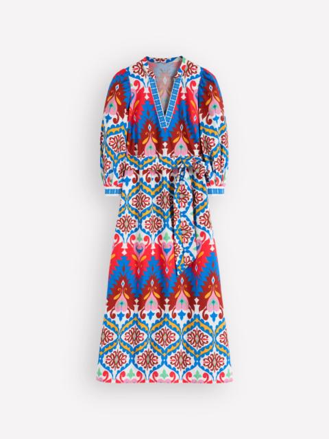 BODEN Octavia Cotton Dress-Multi Ikat Dream