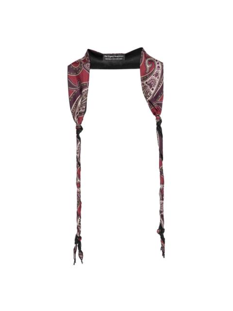 Our Legacy paisley-print twisted scarf