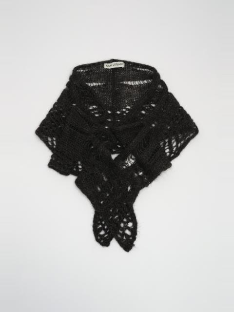 Our Legacy Triangle Scarf Charred Chocolate Airy Alpaca