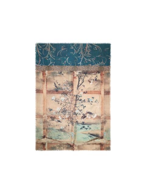Pierre-Louis Mascia Euclidex landscape-print scarf