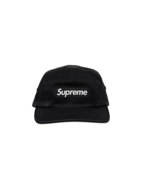 Supreme Washed Chino Twill Camp Cap 'Black'