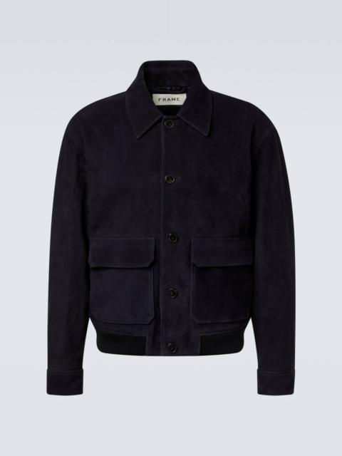 FRAME Suede blouson jacket