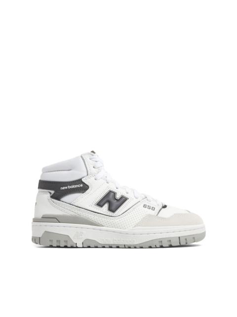 New Balance 650 leather hi-top sneakers