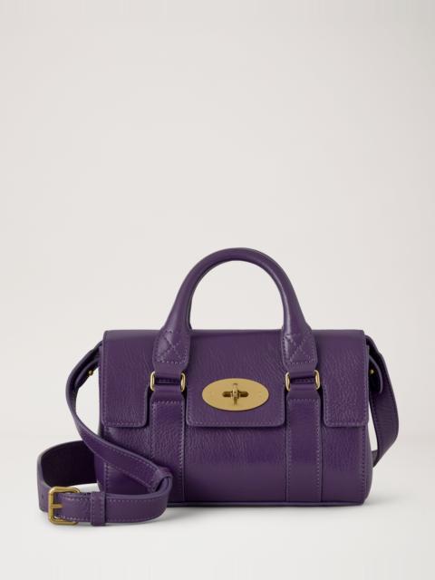 Mulberry Mini Bayswater Amethyst High Shine Leather