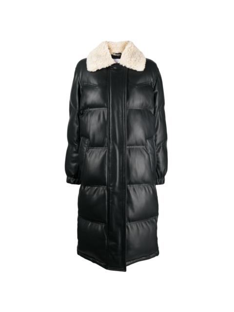 STAND STUDIO Fabiola quilted faux-leather coat