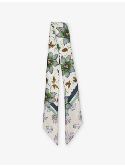 WEEKEND Max Mara Floral-Print Silk Scarf