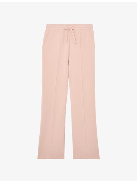 REISS Bernie Wide-Leg Stretch-Jersey Jogging Bottoms