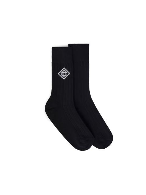 CASABLANCA Monogram Logo Dress Socks