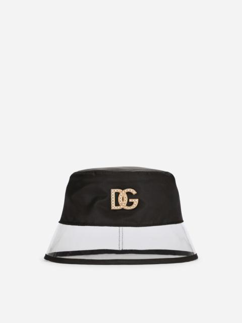 Dolce & Gabbana Nylon and PVC bucket hat with DG logo