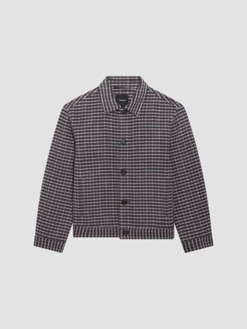 Theory Men's Check Double-Face Jacket - Classic Brown Multi