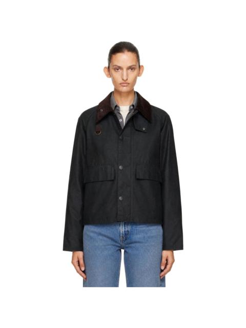 Barbour Green Spey Slim Waxed Jacket