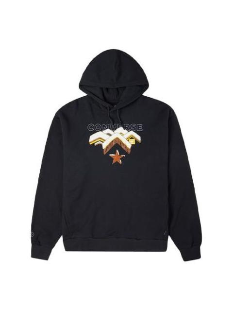 Converse Men's Converse Mountains Pattern Printing Fleece Lined Black 10023523-A02