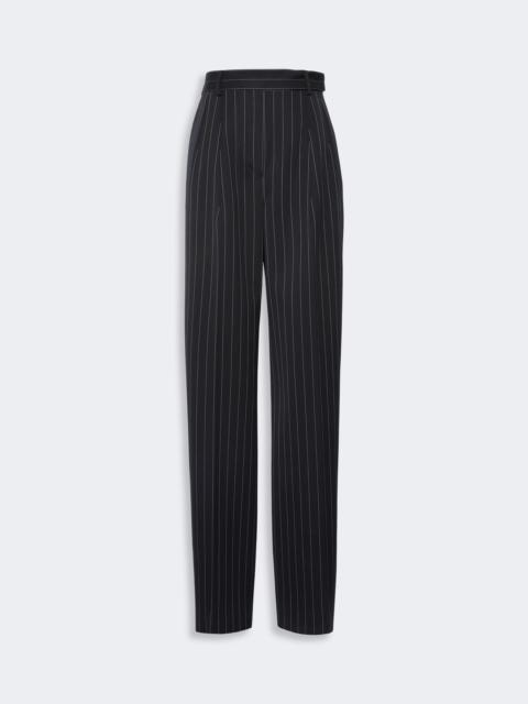 Sportmax EDITTA Pleated stretch wool trousers - BLACK