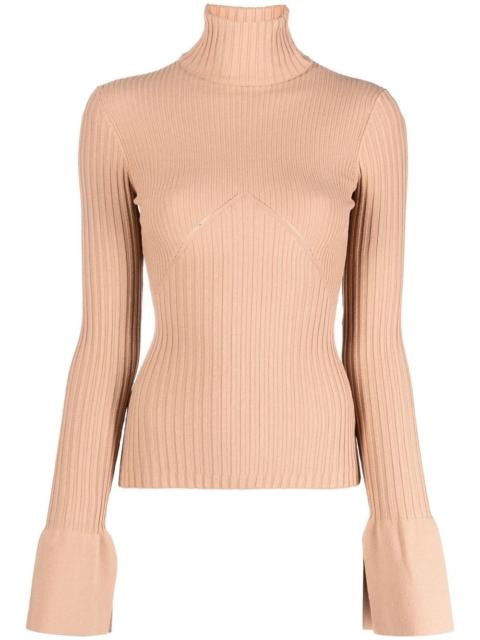 ANDREĀDAMO ribbed roll-neck jumper