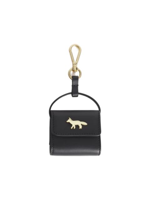 Maison Kitsuné Edie fox-plaque leather airpods holder