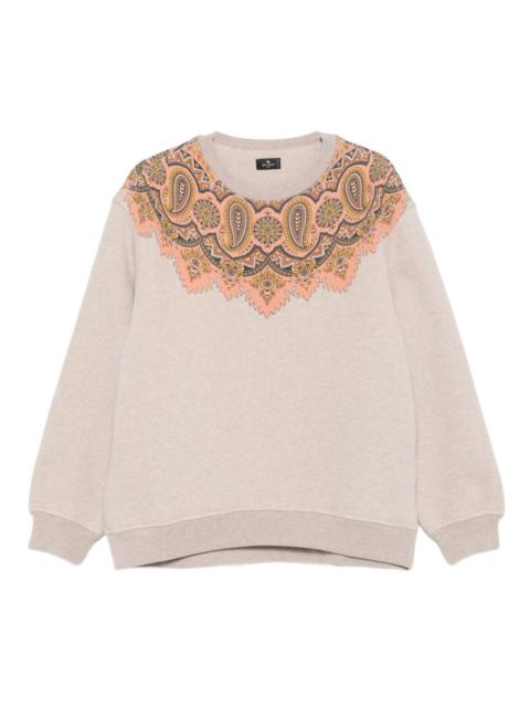 Etro paisley-details crew-neck sweatshirt