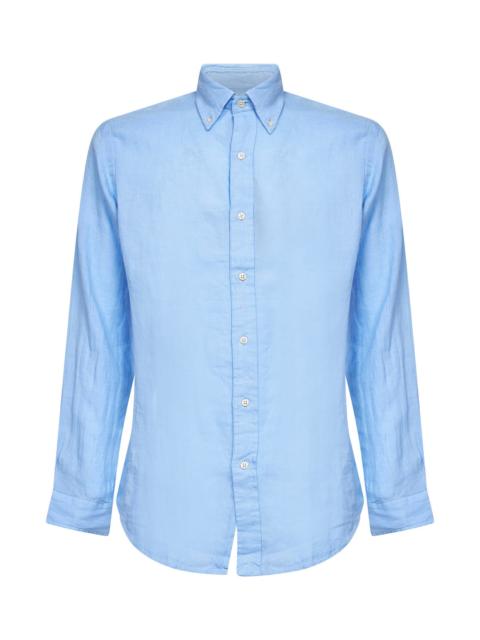 Polo Ralph Lauren Austin blue linen Custom-Fit shirt
