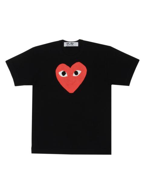 Comme des Garçons PLAY 하트 프린팅 티셔츠