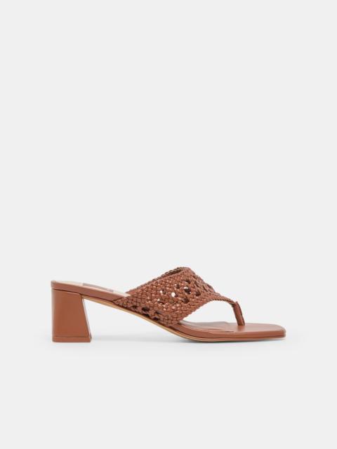 dolce vita BARLO HEELS COGNAC WOVEN STELLA