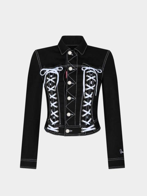 DSQUARED2 DENIM BONDAGE BABY JACKET