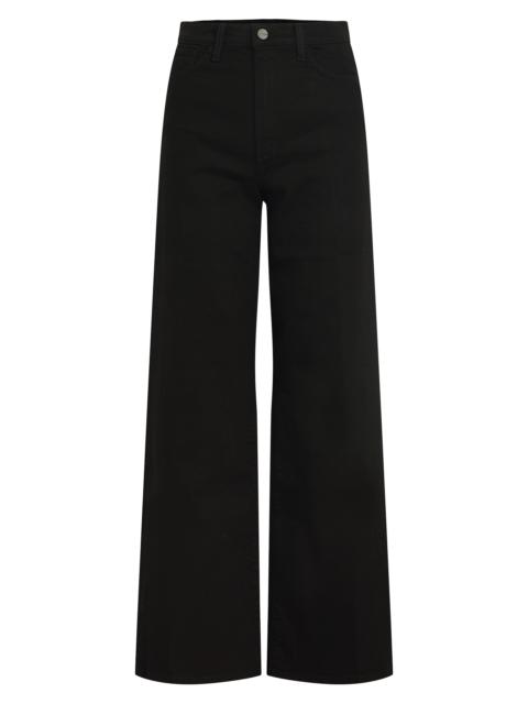 Joe's Jeans Women's Petite Mia High-Rise Stretch Wide-Leg Jeans - Black