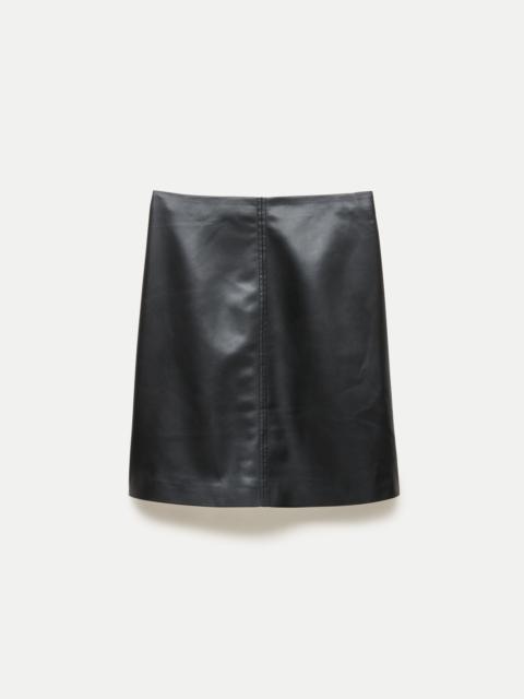 J.CREW Fairfax skirt in faux leather