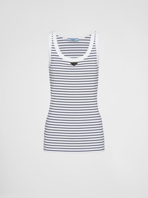 Prada Printed jersey top