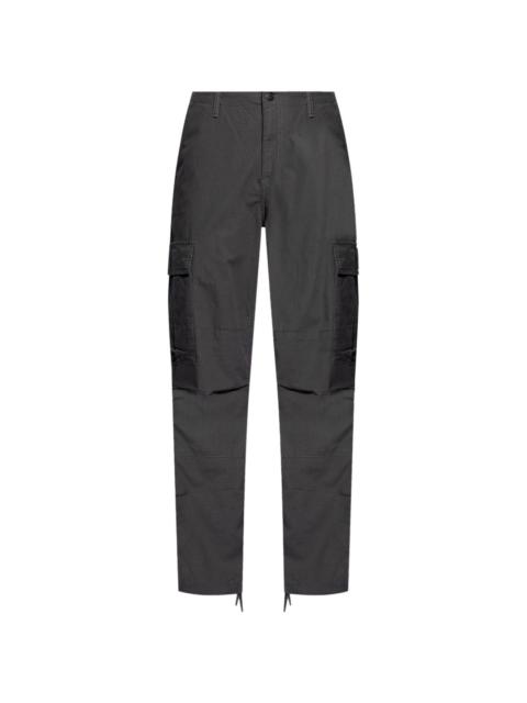 logo-appliquÃ© cotton cargo pants