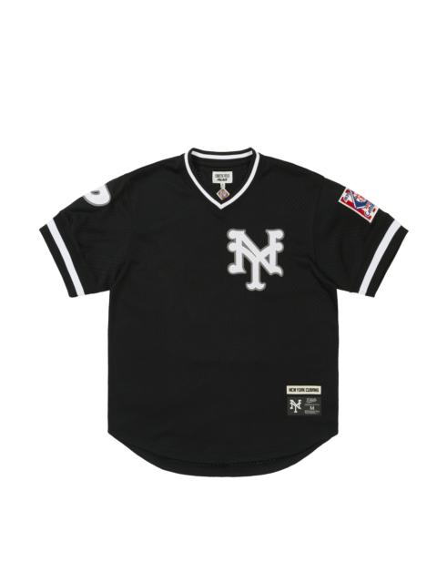 PALACE PALACE NEW YORK CUBANS MESH V-NECK JERSEY BLACK