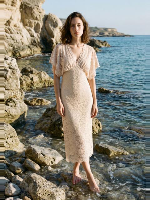 CAMI NYC AVIS LACE MAXI DRESS OAT