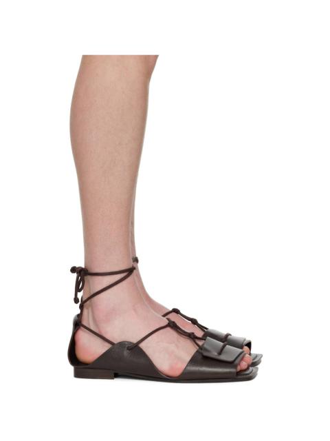 Lemaire Brown Opanka Flat Sandals