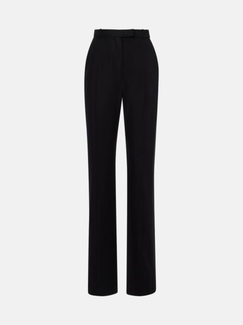 Alexander McQueen Wool-blend straight pants