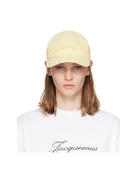 JACQUEMUS Yellow 'The Baluchon' Baseball Cap