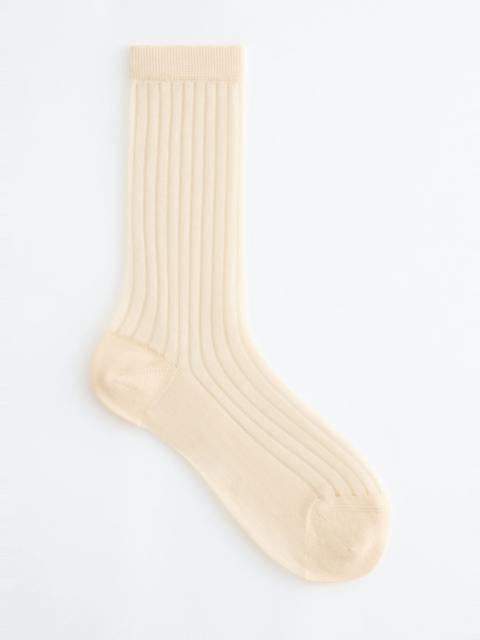 & Other Stories Ribbed Sheer Socks