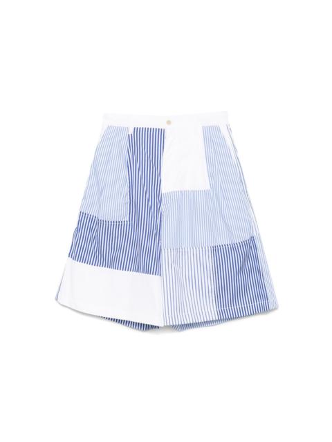 Comme des Garçons SHIRT striped panel shorts
