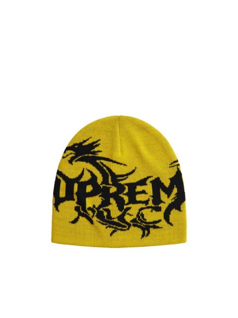 Supreme dragon-intarsia beanie hat
