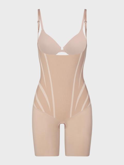 SPANX Super Sculpt Open-Bust Mid-Thigh Bodysuit