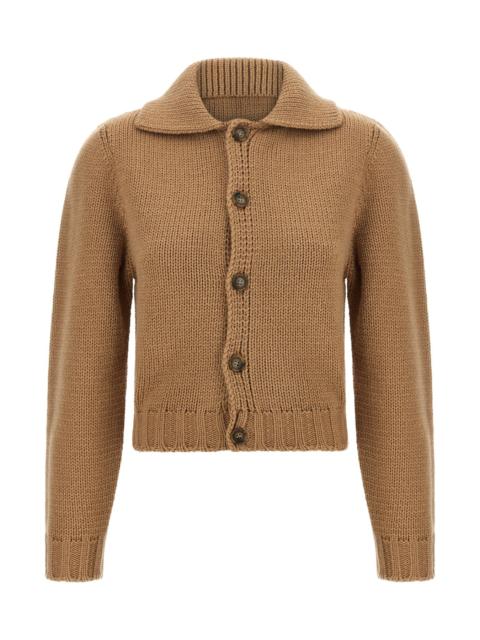 MM6 Maison Margiela 'White Stitch Line' Cardigan
