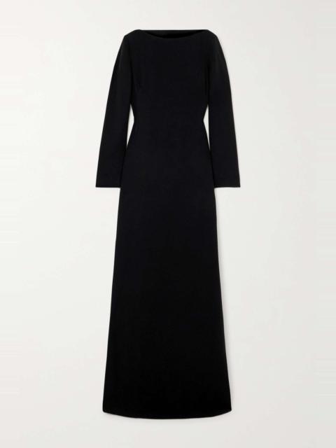 Valentino Open-back silk-crepe gown