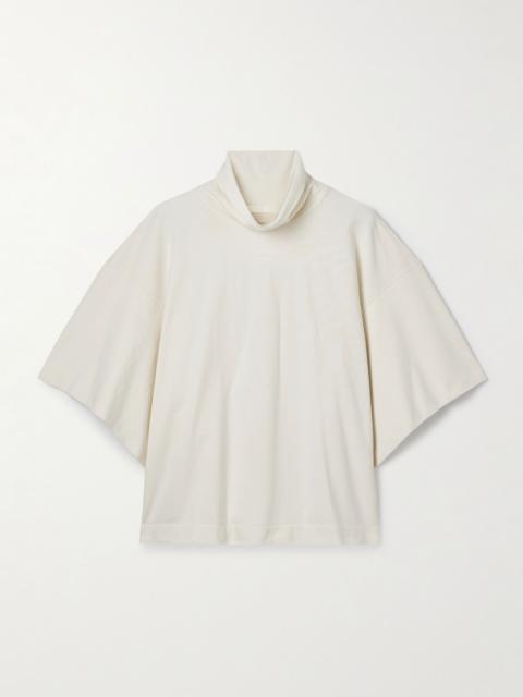 RÙADH The Orbital organic cotton-jersey turtleneck T-shirt Off-white
