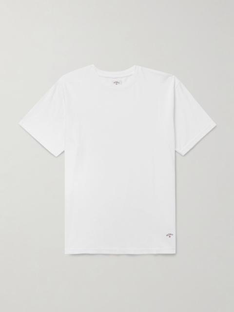 Noah Logo-Print Recycled Cotton-Jersey T-Shirt White