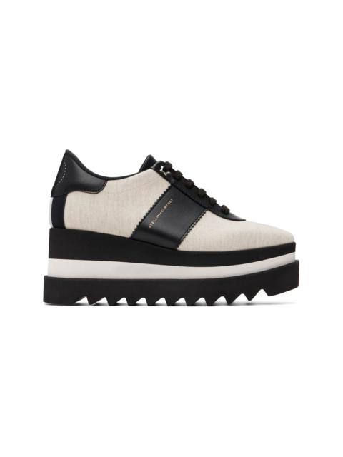Stella McCartney Black & Off-White Sneakelyse Canvas Derbys
