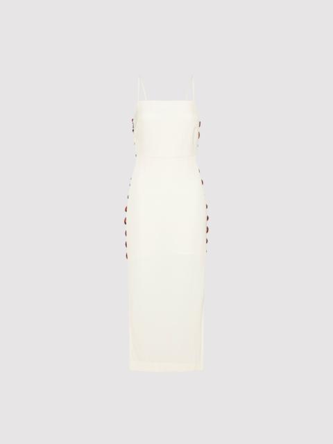 Link Detail Dress - Cool White