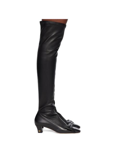 Valentino Black Over-The-Knee Tall Boots