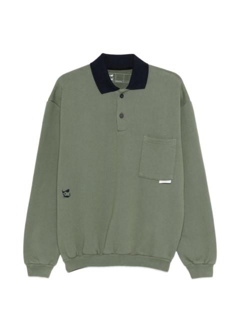 GR10K chest-pocket buttoned polo top