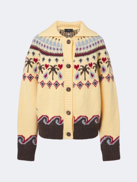 Alanui Sweet Winter virgin wool cardigan
