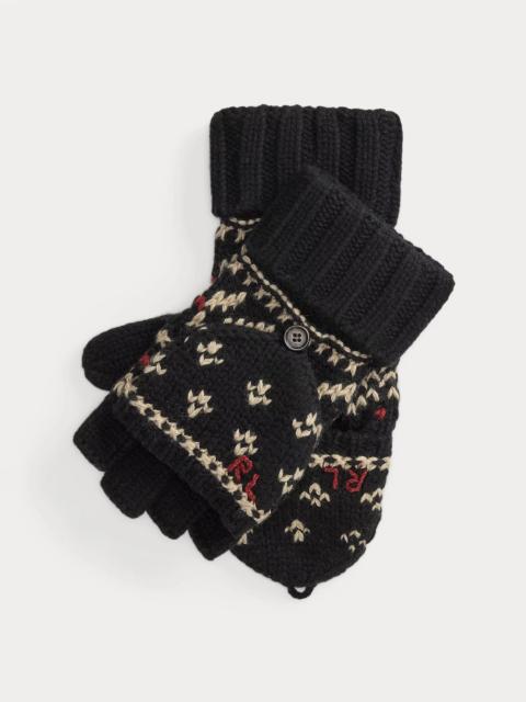 Polo Ralph Lauren Patterned Wool-Blend Convertible Gloves