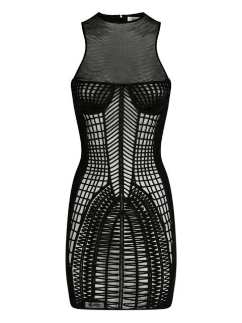 THE ATTICO mesh mini dress