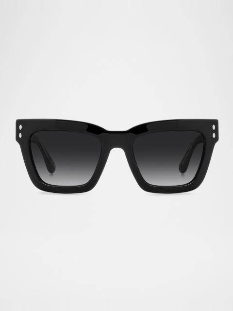 Isabel Marant Gradient Square Acetate Sunglasses