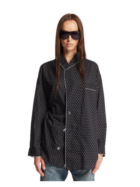 R13 Blue Polka-Dot Shirt
